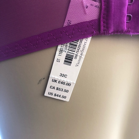 Victoria Secret Bra Lace See Through Side Adjustab - Picture 4 of 4